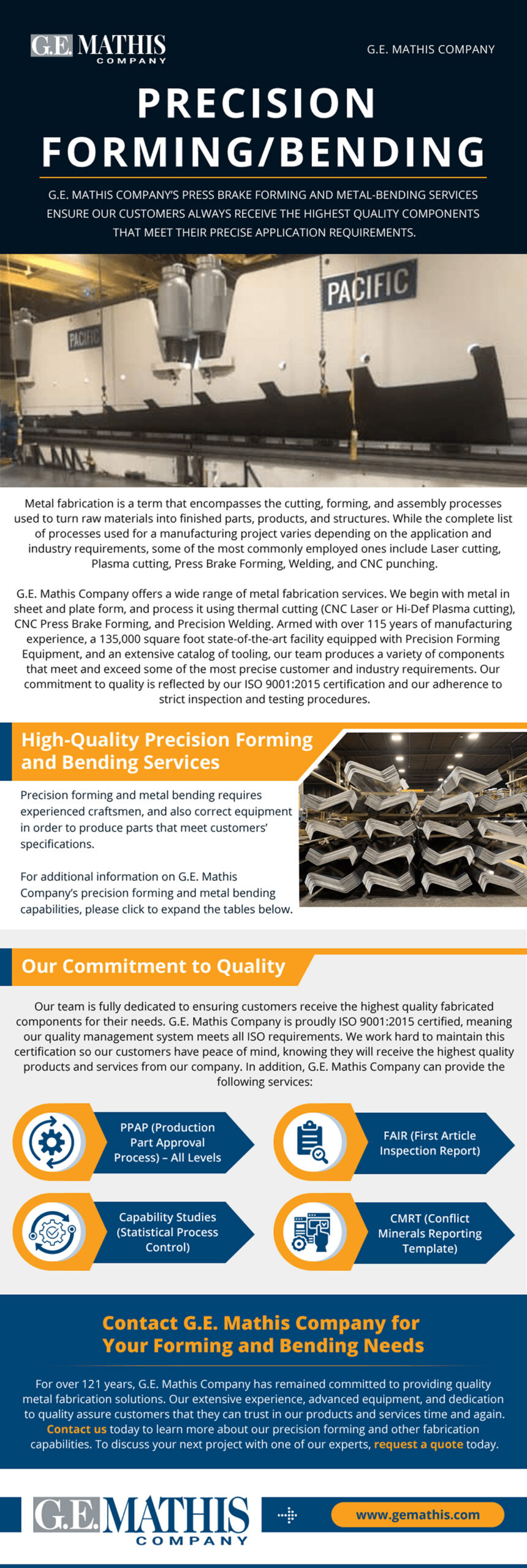 Precision Forming/Bending Precision Forming/Bending