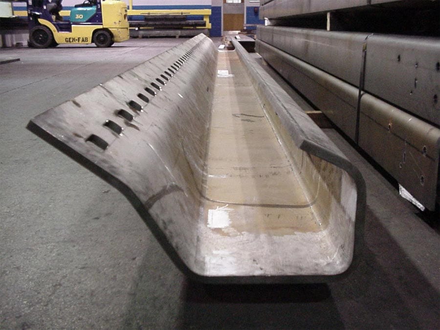 A240 SST304 formed section - over 240" long