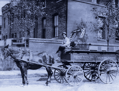 G.E. Mathis Company wagon