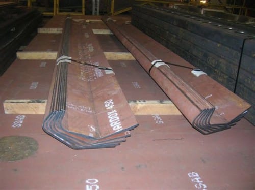 1/4" Hardox-450 formed sections - 25 ft long